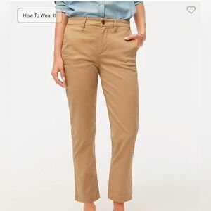 Brand new J.Crew high-rise khaki 00 petit
